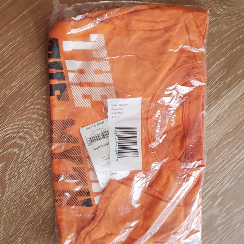 24 month orange tee